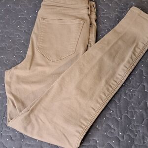Old Navy extra high rise Rockstar super skinny tan jeans size 6
